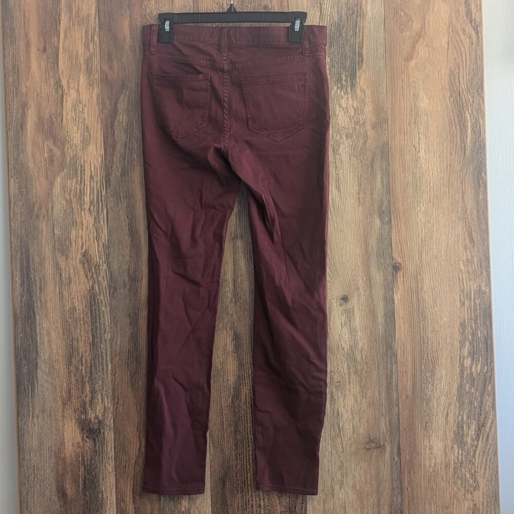 Madewell Maroon Skinny Skinny Stretch Jeans 27